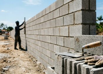 Quanto um pedreiro cobra para construir um muro simples de 20 metros em 2026?