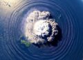 Como uma erupção submarina gerou uma onda de pressão global