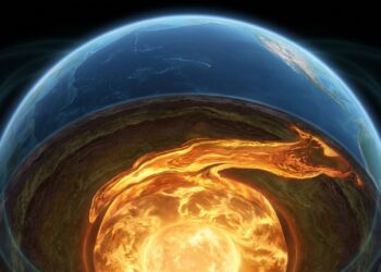 Durante décadas, uma corrente de ferro líquido se moveu sob o Pacífico até inverter a direção e revelar uma mudança no núcleo da Terra