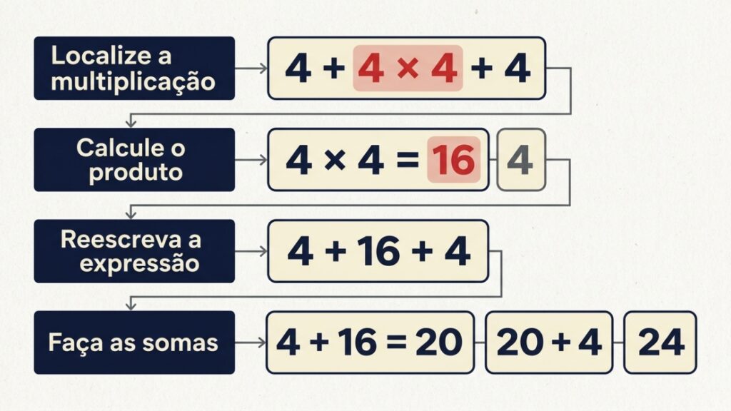 A ordem correta da expressão que engana muita gente