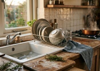 O que significa quando uma pessoa lava a louça enquanto cozinha?