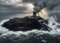 A ilha que nasceu de uma erupção em 1963