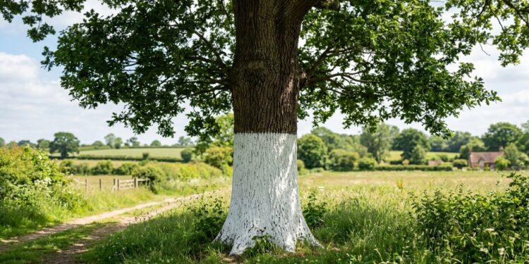 Pintar árvores de branco: para que serve e por que ela é recomendada