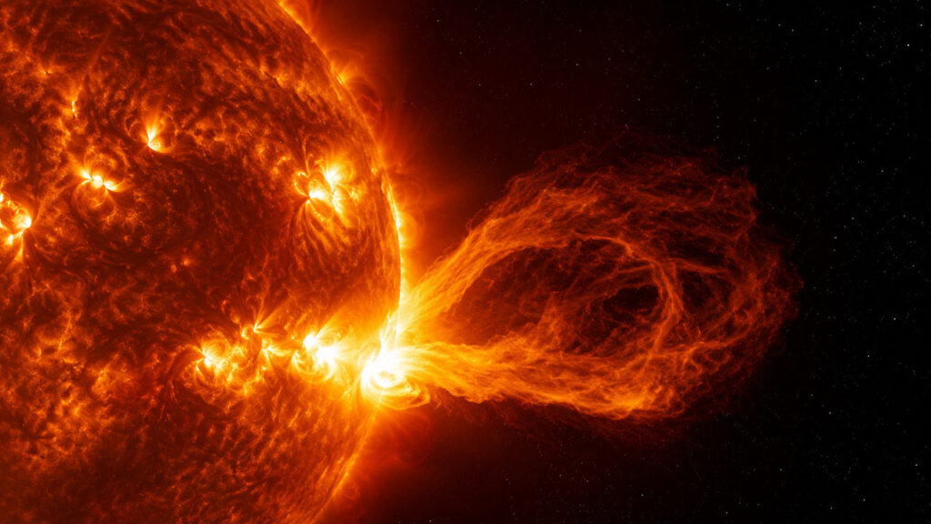 erupção solar