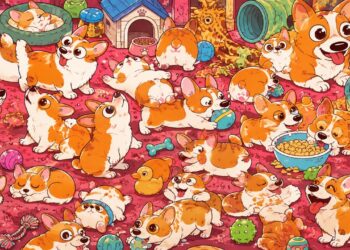 Desafio visual: só quem tem visão de águia encontra a girafa escondida entre cães e gatos em 11 segundos