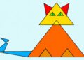 Se você conseguir encontrar todos os triângulos escondidos neste gato, seu cérebro está acima da média