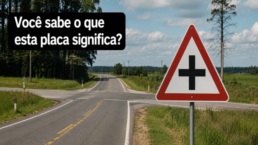 placa triangular