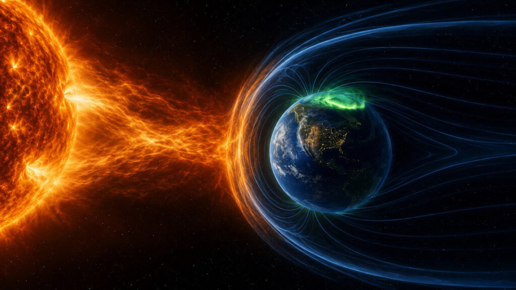 erupção solar
